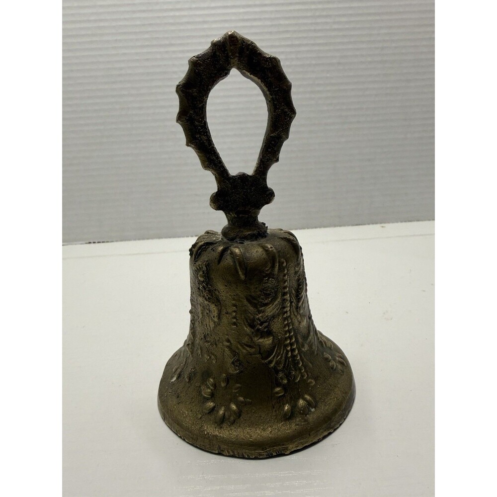 Antique Cast Bronze Mexico Spanish Colonial Unique Vintage Mission Bell